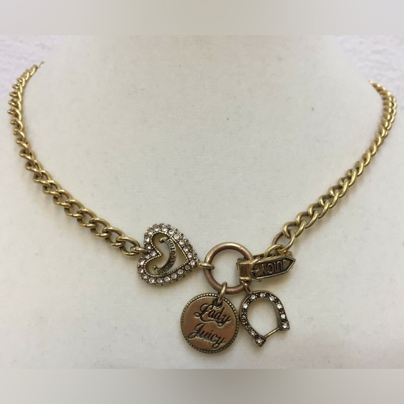 Juicy Couture Lady Juicy Lucky Horseshoe Choker Necklace - Picture 16 of 16